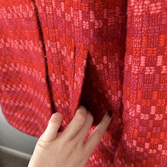 Cabi Scarlet Tweed Sloan Jacket Wool Blend Pink Red Style 3031 Size Small - Picture 4 of 12
